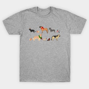 Festive doggos 1 T-Shirt